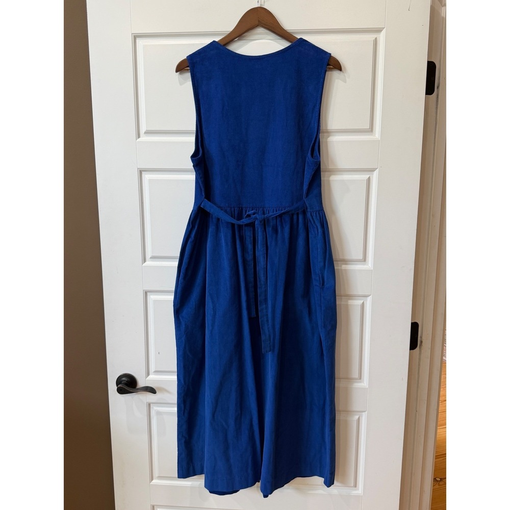 Appleseed's Royal Blue Corduroy Button Front Maxi Dress Large Cottagecore - Picture 6 of 11